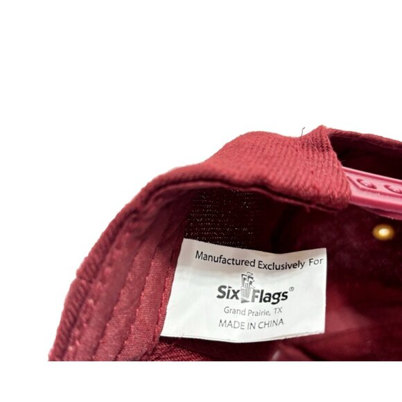 Wonder Woman Hat Red Marvel Snapback Cap by Six Flags GUC With Comic Book Design - Picture 7 of 8